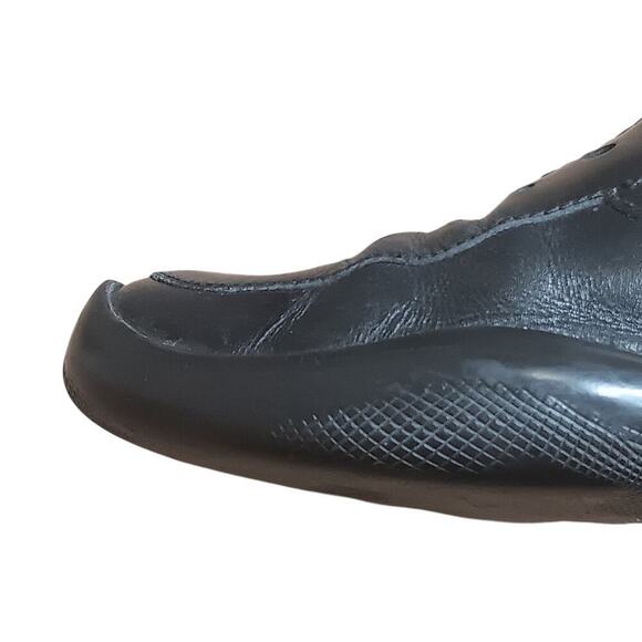 Archive 2000s Prada Sport Black Leather Loafers Shoes Size 39 Vintage Mens 6 W 8 - Picture 14 of 16